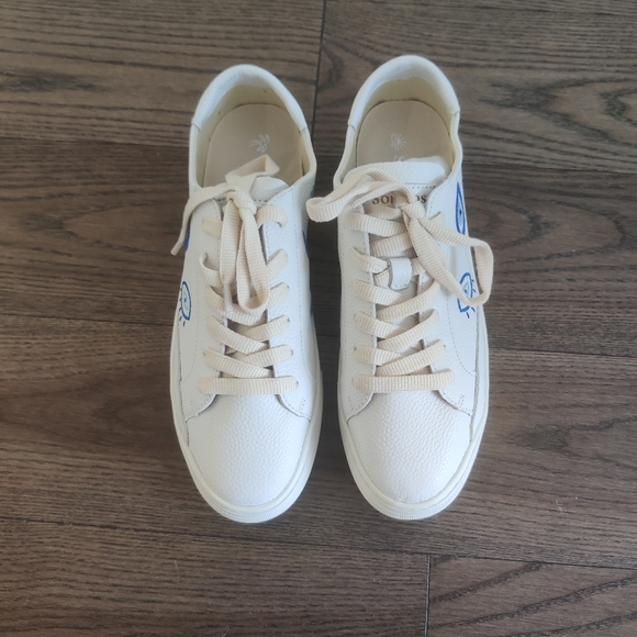SOLUDOS Ibiza Platform Sneaker Evil Eye Oasis White NWOB Retail $200 - Picture 5 of 10
